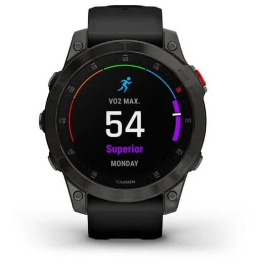 Умные часы GARMIN  Epix Gen 2 Sapphire титановый черный DLC