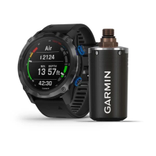 Умные часы Garmin DESCENT MK2I, титановые с DLC-покрытием и черным ремешком + датчик Descent T1