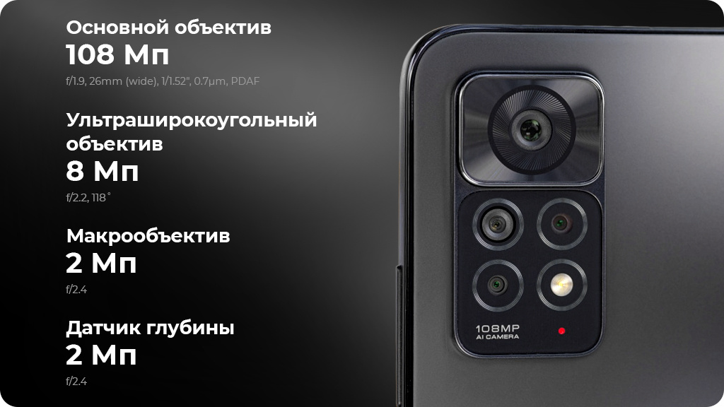 Xiaomi Redmi Note 11 Pro 6/128Gb Серый Global Version