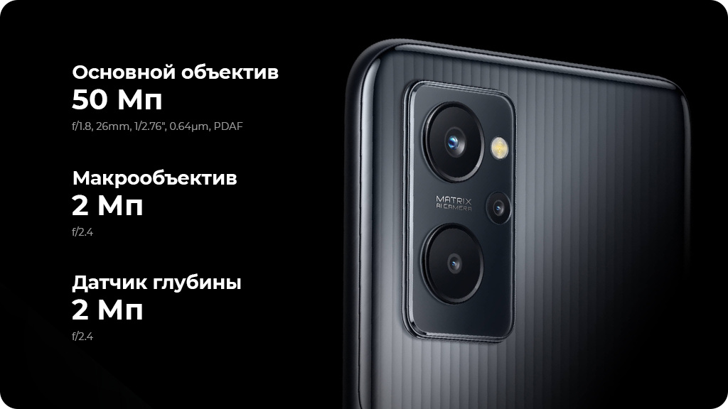 Realme 9i 4/128Gb Черный Global Version