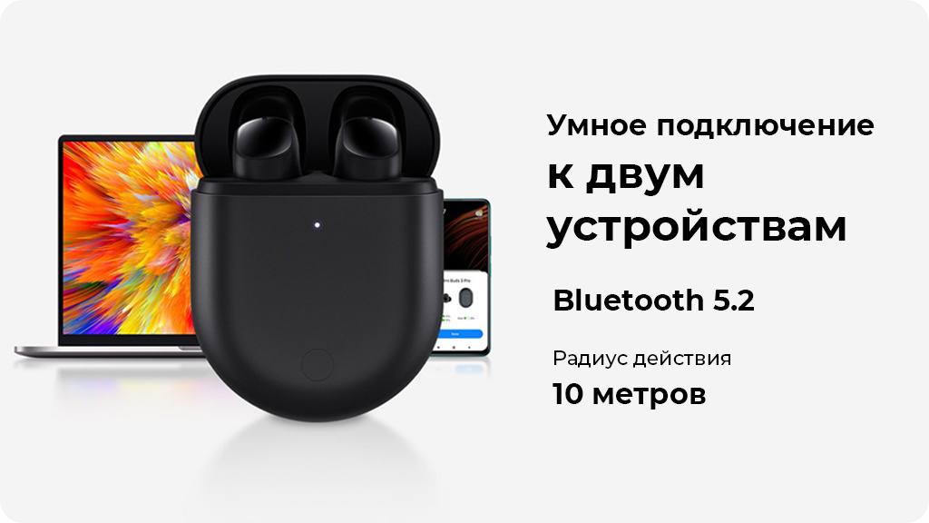 Беспроводные наушники Xiaomi Redmi Buds 3 Pro серый