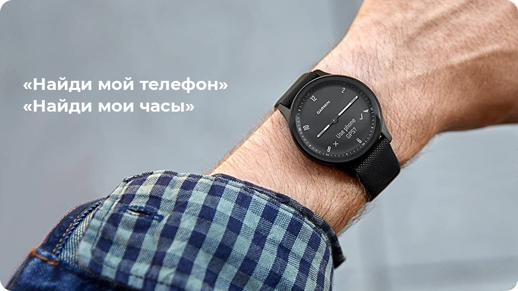 Умные часы Garmin Vivomove Sport черный/черный